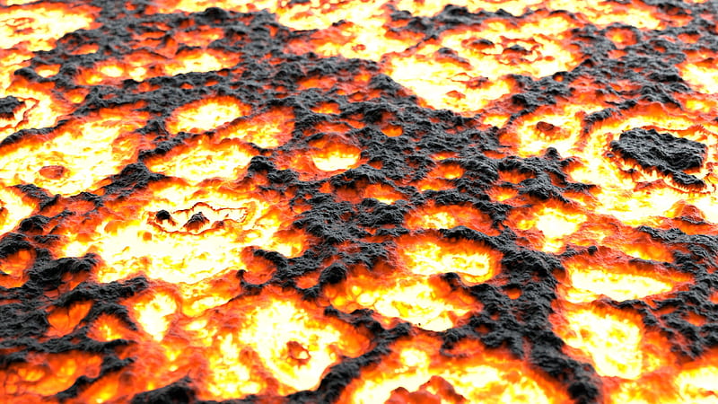 lava, surface, fiery, texture, HD wallpaper