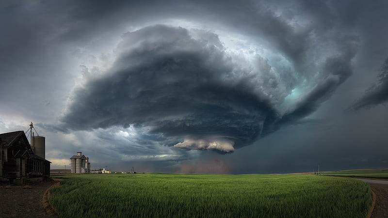 Earth, Storm, Cloud, Field, HD wallpaper