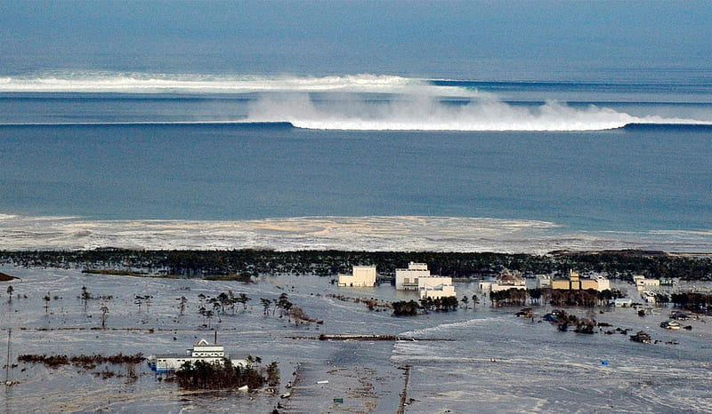 Tsunami, big wave, japan tsunami, waves, giant wave, HD wallpaper