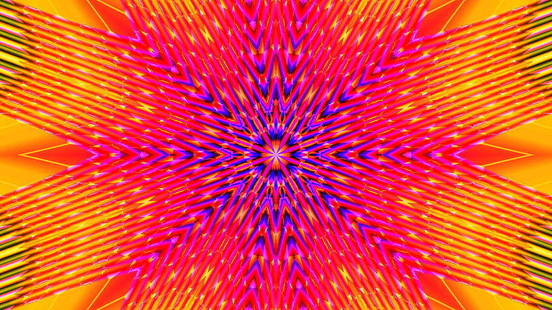 Pink Artistic Colors Digital Art Kaleidoscope Abstract, HD wallpaper