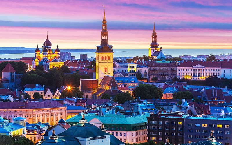 Cities, Architecture, City, Building, Cityscape, Estonia, Tallinn, HD wallpaper