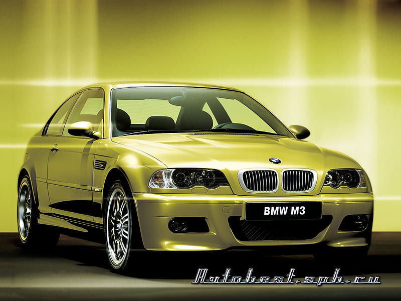 BMW M3, yellow, tint, nice, alloys, HD wallpaper