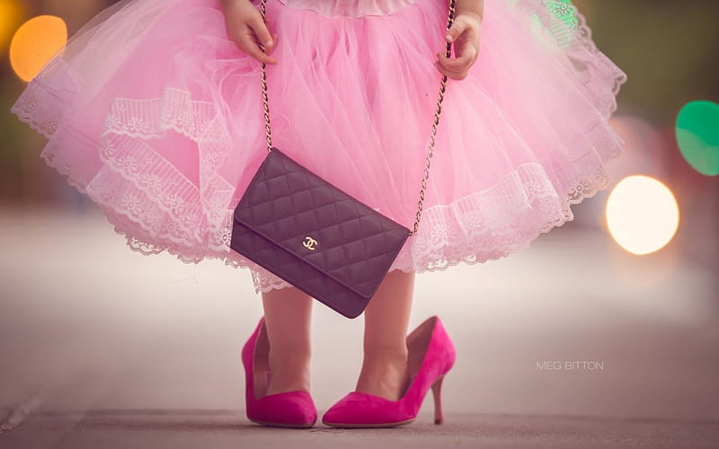 Little Thai-english Girl Walking with Purse Stock Image - Image of baby,  positive: 11339865