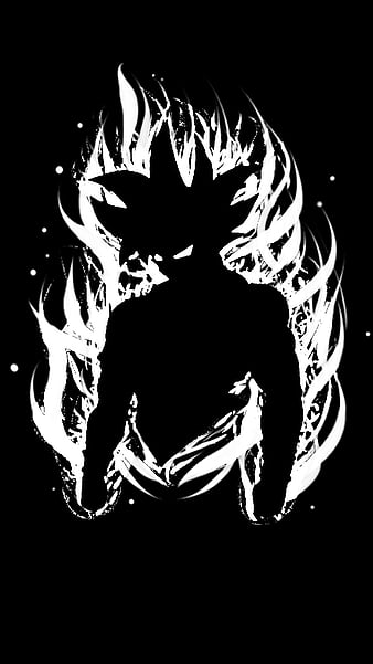 Goku Musculoso Wallpaper 4K, Dragon Ball Z, AMOLED, Minimalist