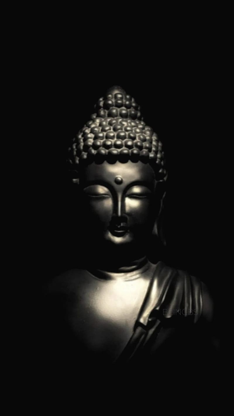 Buddh Bhagwan Ke, Lord Buddha Black Statue, lord buddha, black statue, HD phone wallpaper