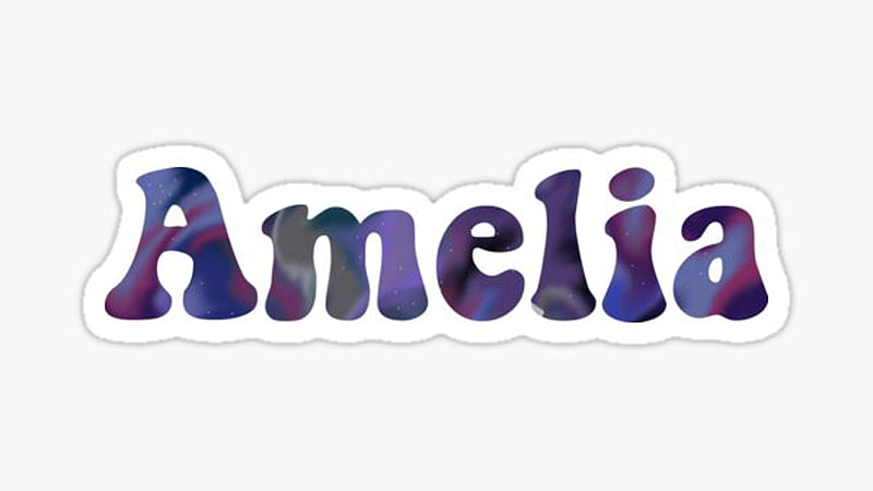 Light Purple Blue Amelia Word In White Background HD Amelia Wallpapers | HD  Wallpapers | ID #80284