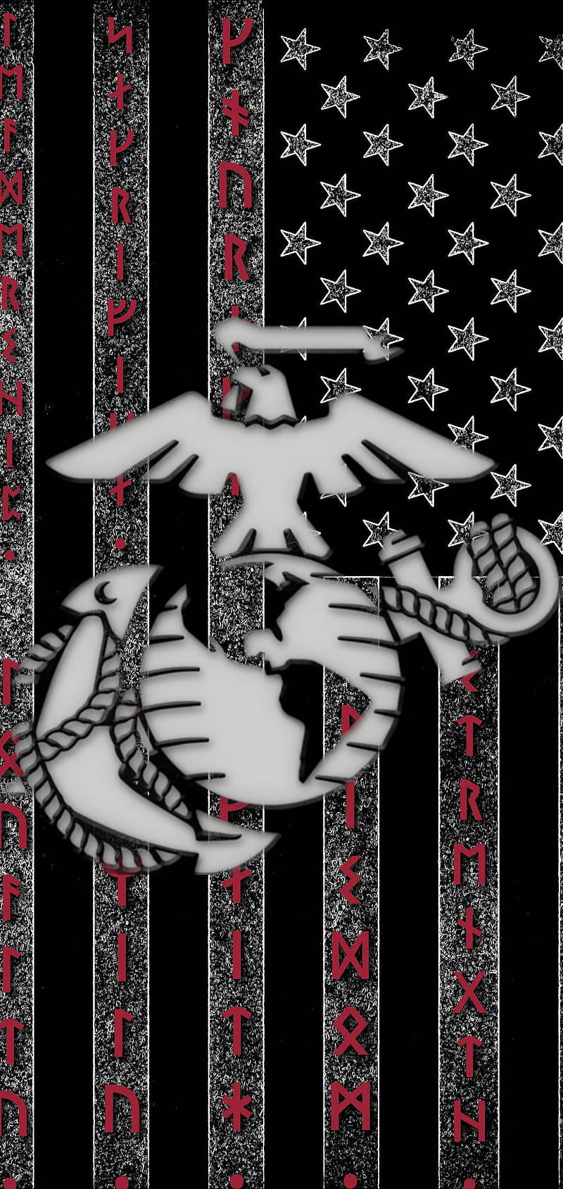 Marine Corps Viking, flag, marine corps