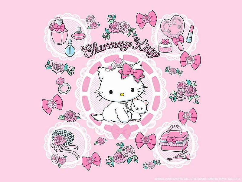 Charmmy Kitty & Sugar (1), hello kitty, charmmy kitty, sanrio, sugar, HD wallpaper