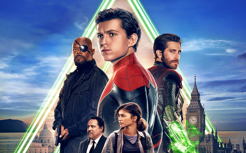 Spider-Man Far From Home 2019 movie, poster, superheroes, HD wallpaper