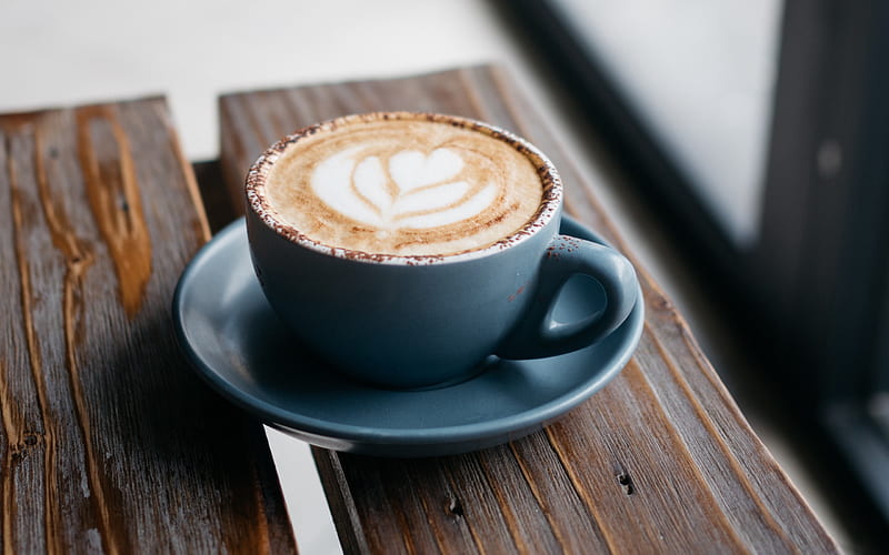 rosetta latte art, cappuccino, cup of coffee, drawing on coffee, coffee concepts, rose on coffee, latte art, HD wallpaper