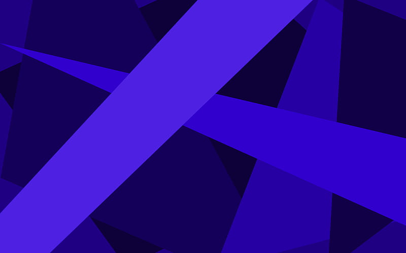 Dark Blue Geometric Shapes Wallpaper