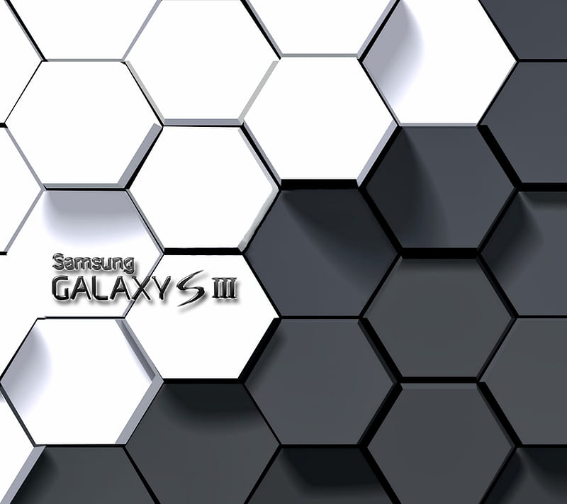 Hexagons Galaxy S3, geometry, honeycomb, logo, samsung, HD wallpaper