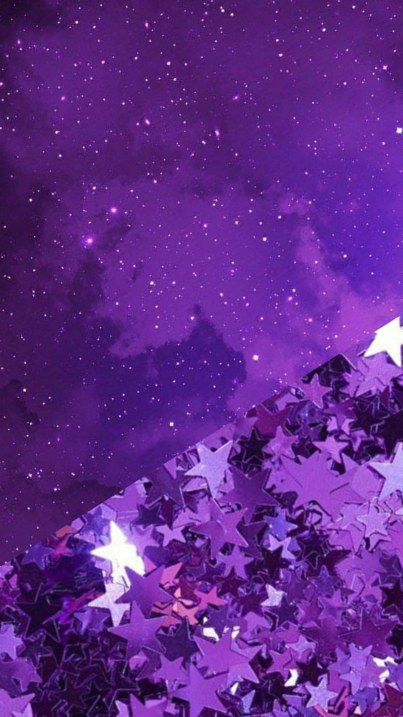 Aesthetic Purple  Moon And Stars Wallpaper Download  MobCup