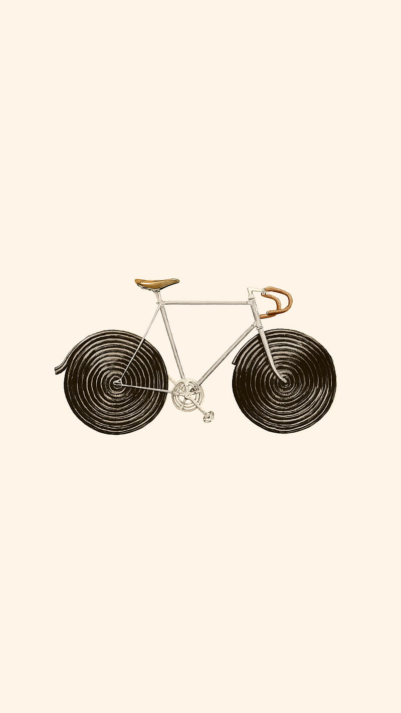 Licorice Bike, Florent, art, bicycle, candy, de, digital, figurative, france, graphite, illustration, old, pop, ride, sport, sugar, sweet, tour, watercolor, HD phone wallpaper
