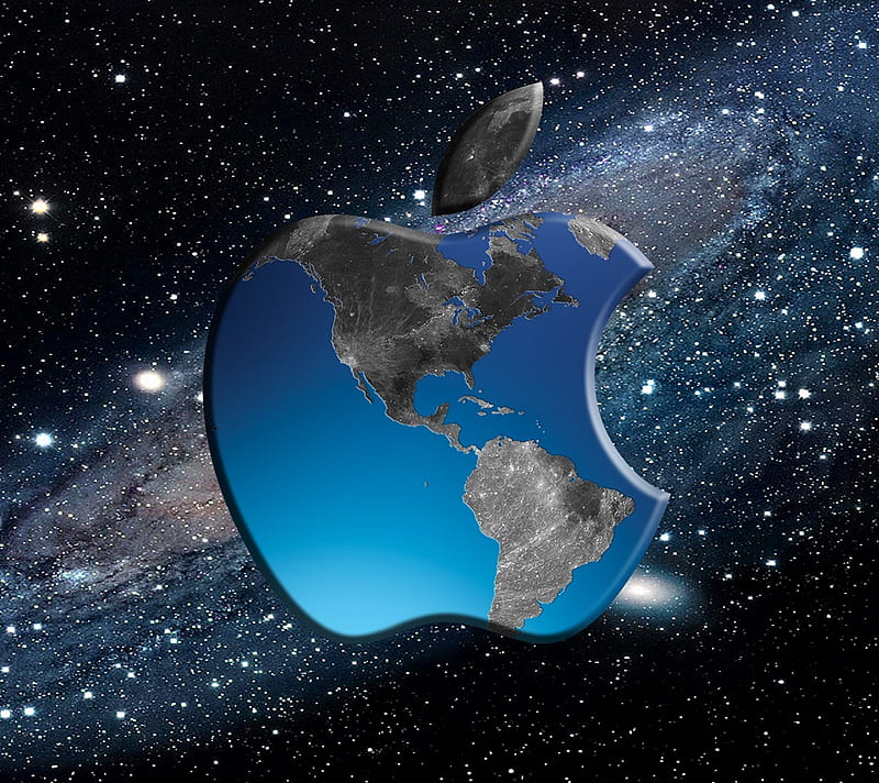 Apple World, apple, logo, world, HD wallpaper