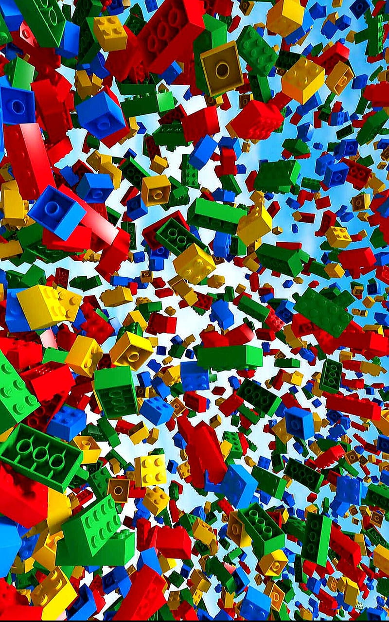 Falling Lego Bricks, desenho, fall, games, legos, pattern, rainbow, toys, HD  phone wallpaper | Peakpx