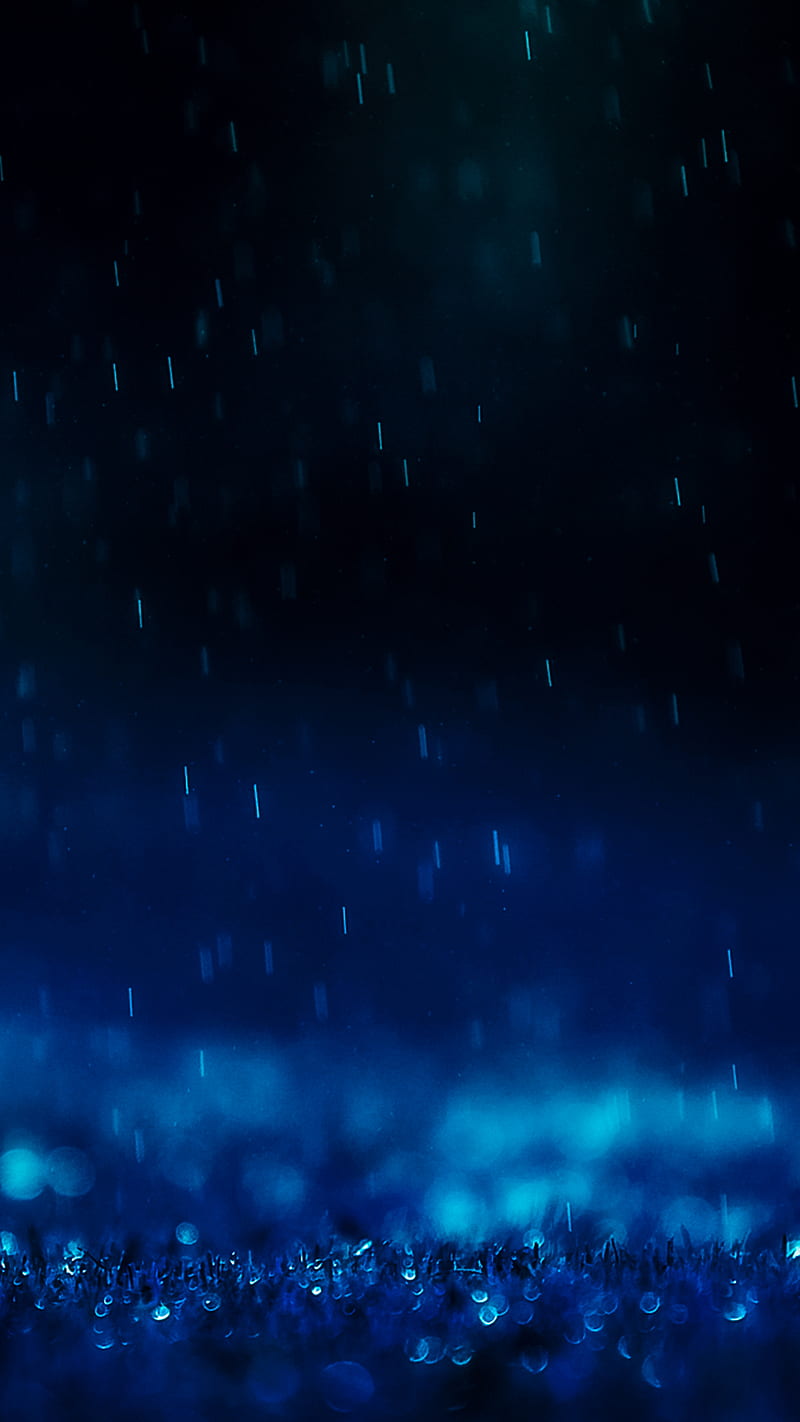 Rain Drops, blue, HD phone wallpaper