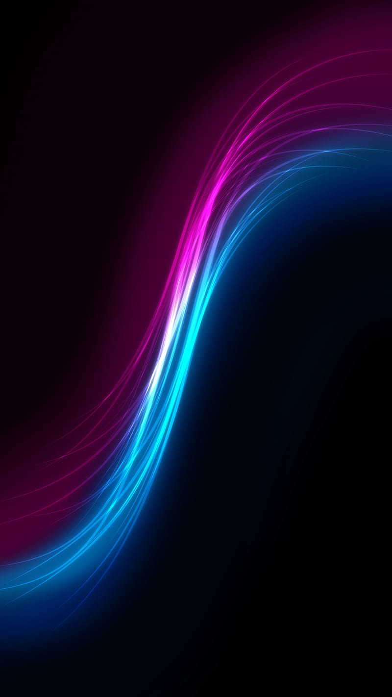 Cool, abstract, black, blue, lines, pink, swirl, HD phone wallpaper ...