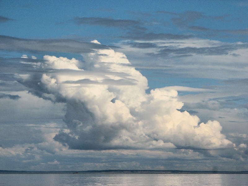 San Juan Island, Puget Sound, quiet, clouds, san juan island, puget sound, HD wallpaper