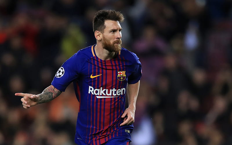 Lionel Messi, 2018, Barcelona, goal, La Liga, Spain, Barca, Messi, FC Barcelona, football stars, Leo Messi, HD wallpaper