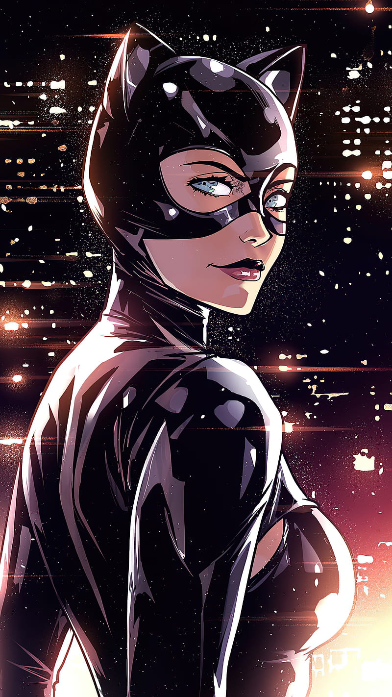 Catwoman Mask DC Comic, HD phone wallpaper