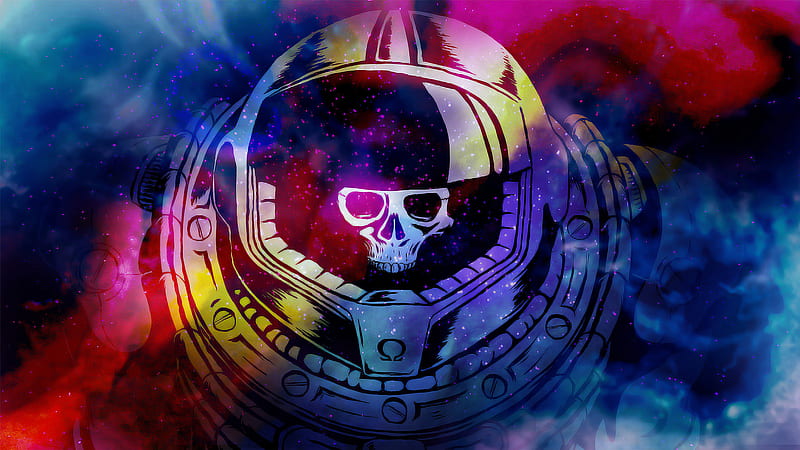 Space Marine Skull, skull, games, HD wallpaper