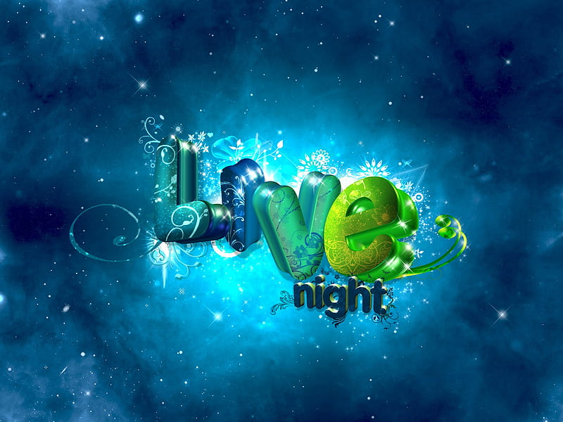 Saturday Live Night, blue, love, HD wallpaper