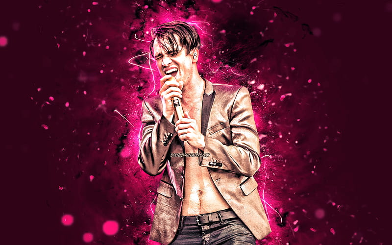 Brendon Urie Panic At the Disco, music stars, rock band, american singer, Brendon Boyd Urie, american celebrity, Brendon Urie, HD wallpaper