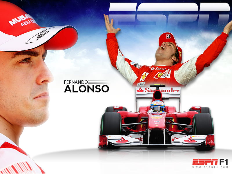 Fernando Alonso, f1, formula 1, ferrari, HD wallpaper