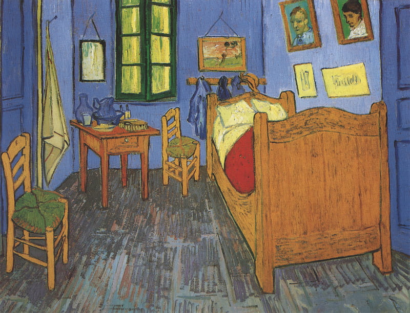 Vah Gohg: Bedroom in Arles Saint Remy, gohg, vah, bedroom, arles, saint, artwork, remy, HD wallpaper