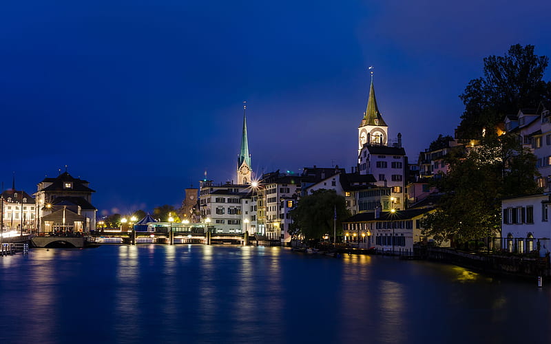 Zurich Switzerland Cities Preview, HD wallpaper