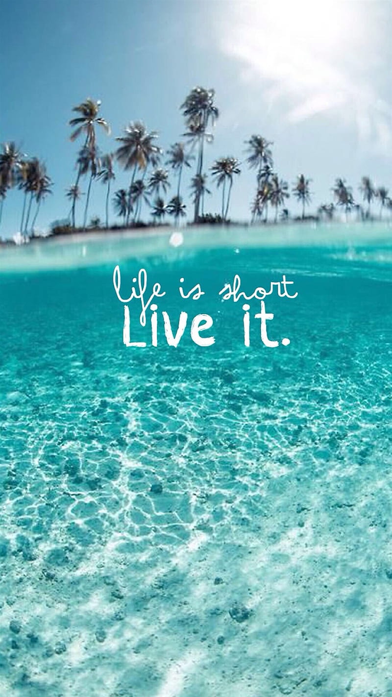 Live your Life, beach, blue, love, nature, nice, ree, sky, summer, sun, HD phone wallpaper
