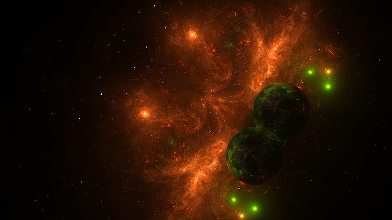 Fire Nebula Digital, HD wallpaper