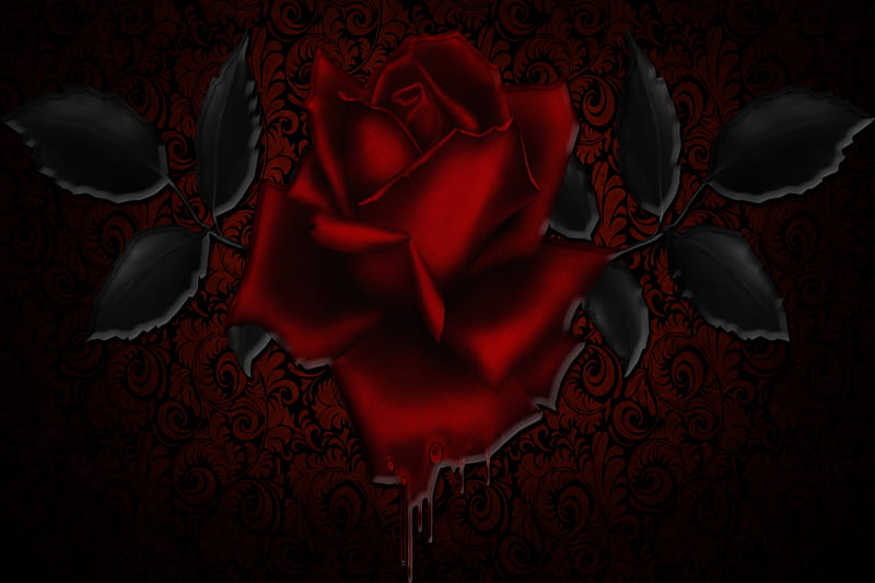 Sangre rosa, sangre, negras, negras, rojas, goteando, rosas, góticas,  oscuras, Fondo de pantalla HD | Peakpx