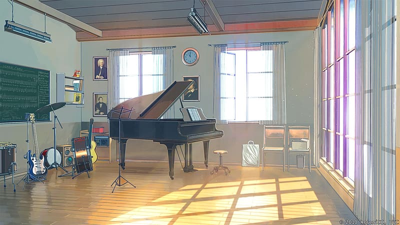 Anime, Piano, Instrument, Everlasting Summer, HD wallpaper