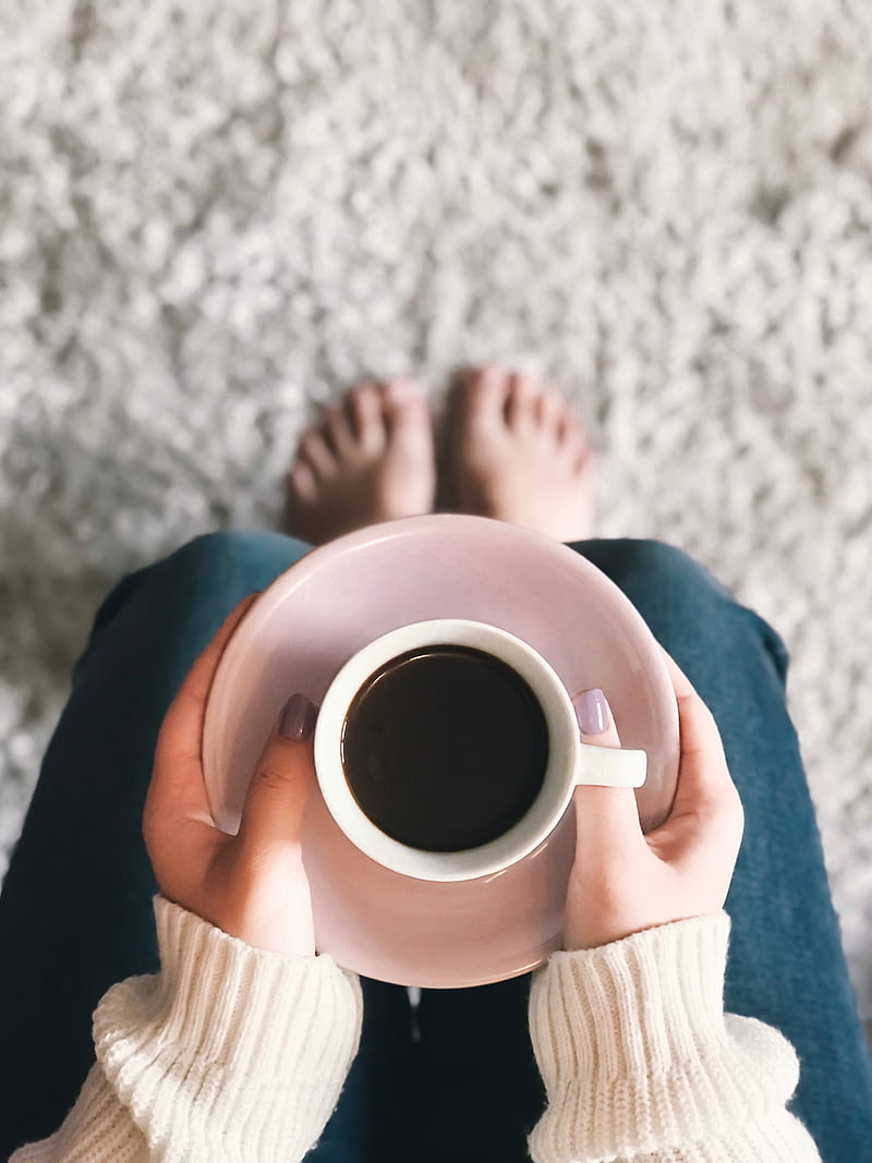 cup, coffee, hands, sweater, HD phone wallpaper