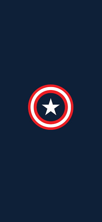 Captain America, logo, marvel, shield, HD phone wallpaper
