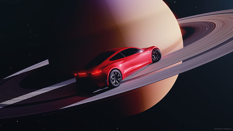 Roadster 2021 in Space, HD wallpaper