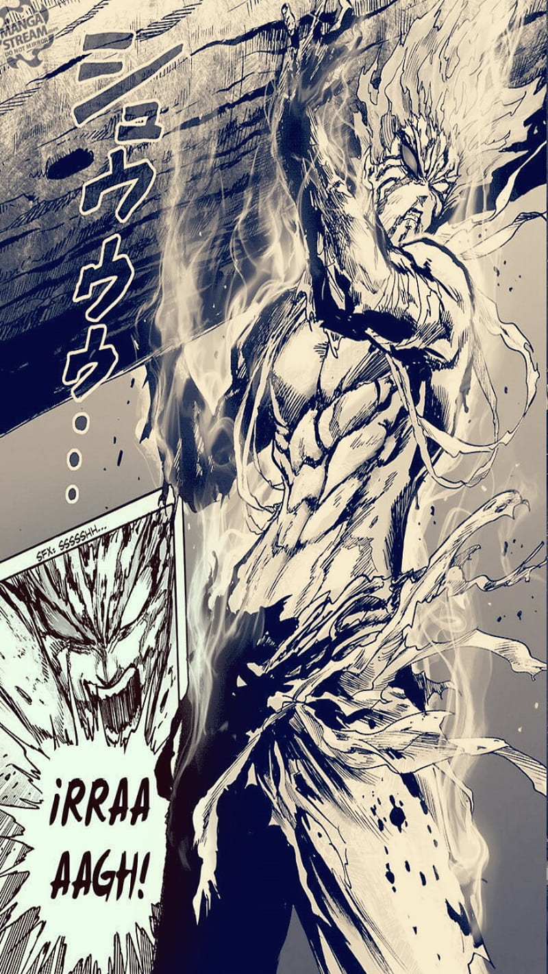 Garou, one punch man, art, manga, anime, monster, HD phone