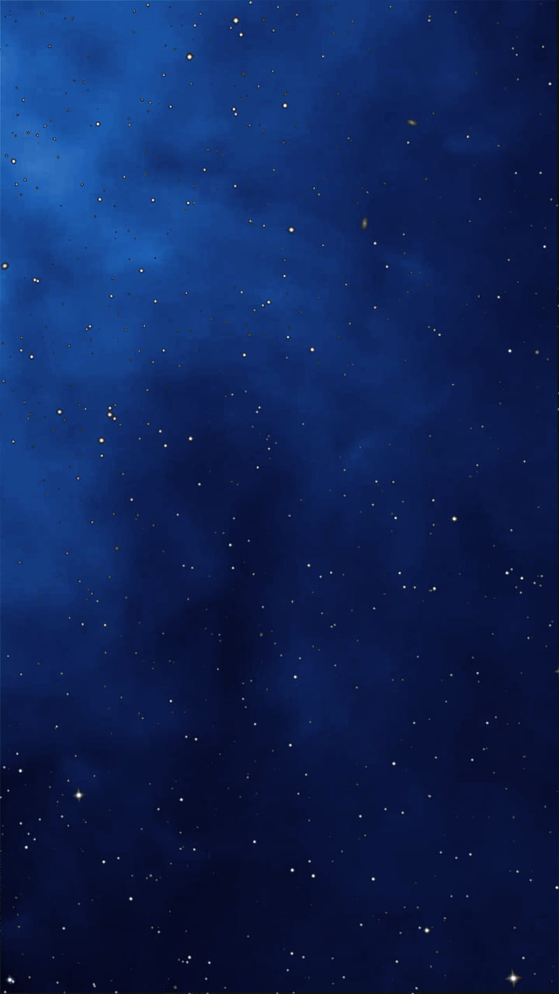 Blauer Sternhimmel, blau, chilmal1, dunkelheit, farbe, finster, himmel, nachthimmel, sterne, sternhimmel, HD phone wallpaper