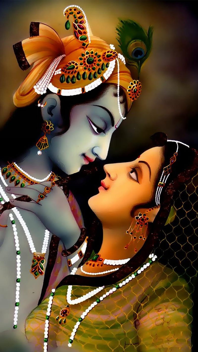 krishna radha love wallpaper