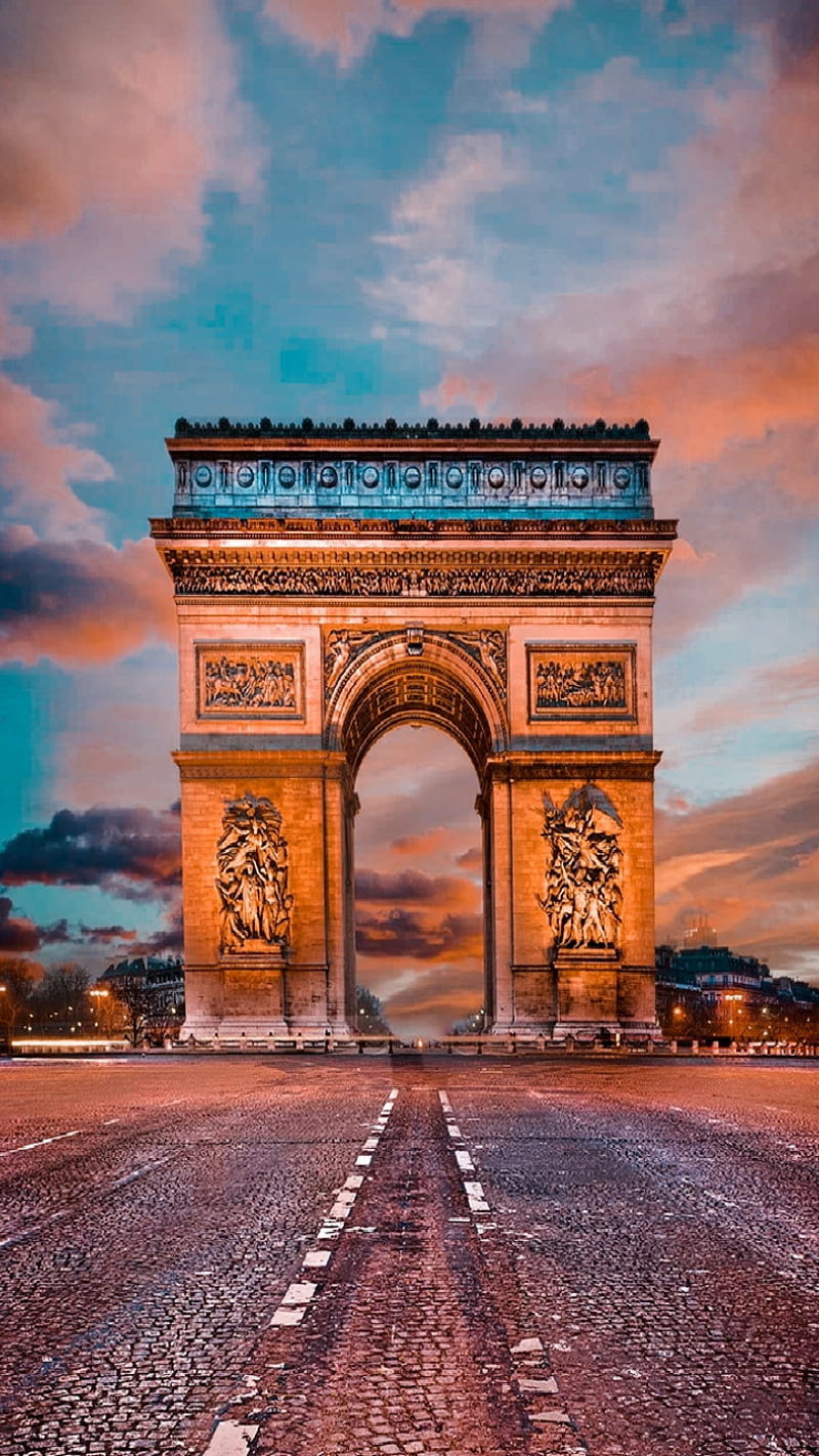 Arc Triomphe Paris, amoled, black, iphone, travel, HD phone wallpaper |  Peakpx