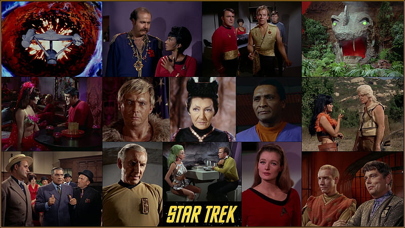 Star Trek Season Two Collage, Uhura, Harry Mudd, Kirk, Ron Tracey, Star Trek, Scott, Planet Killer, Vaal, HD wallpaper