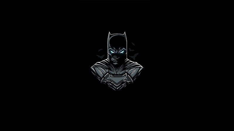 Batman Amoled, batman, superheroes, artwork, HD wallpaper