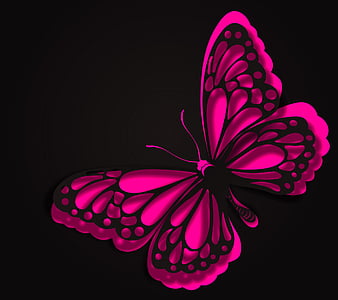 Abstract Butterfly, background, pink abstract, HD wallpaper