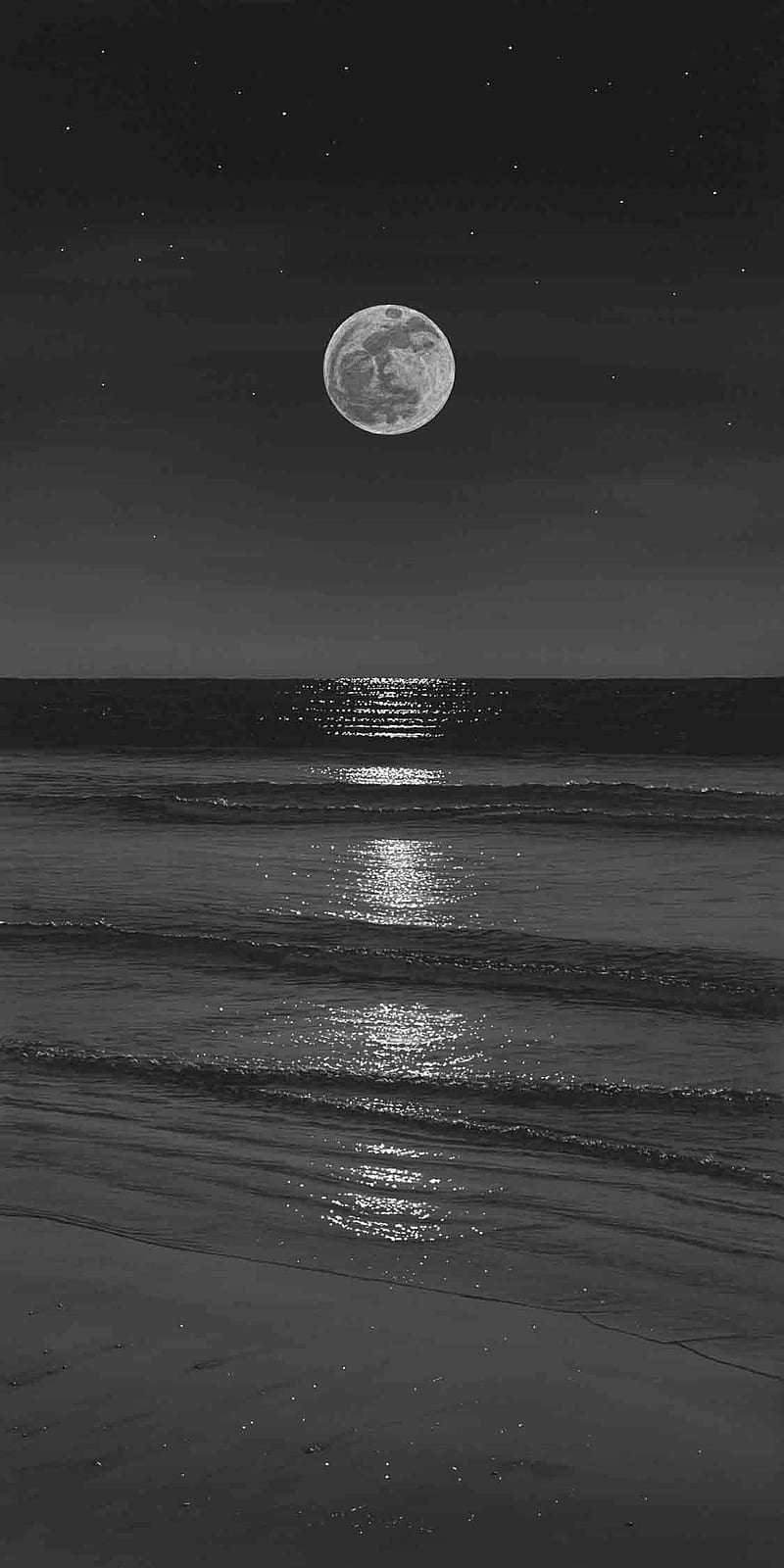 Night, aesthetic, dark, moon, HD phone wallpaper