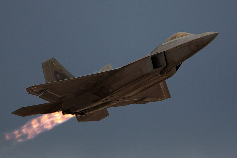 F-22 Raptor, fighter, recon, military, jet, wing, fast, HD wallpaper