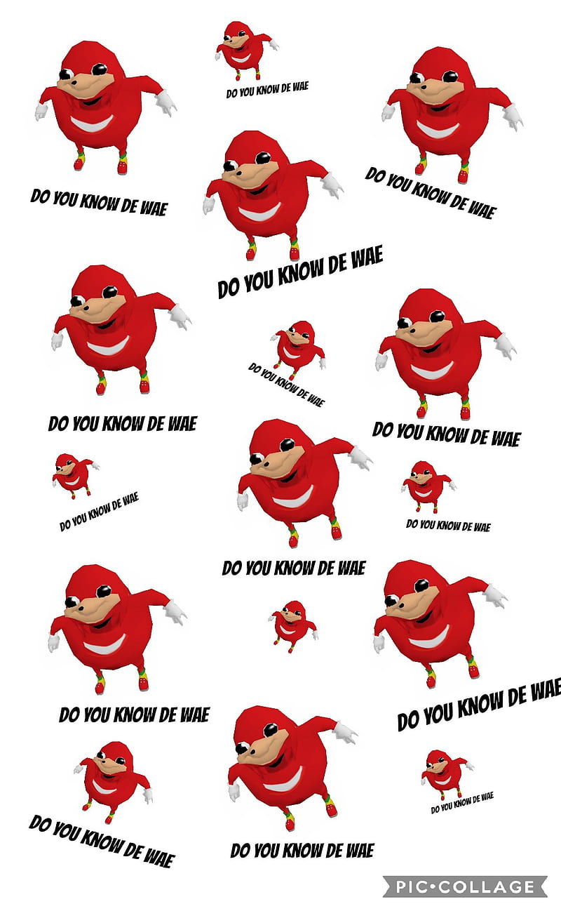 Do you know de wae, knuckles, memes, red, sonic, HD phone wallpaper