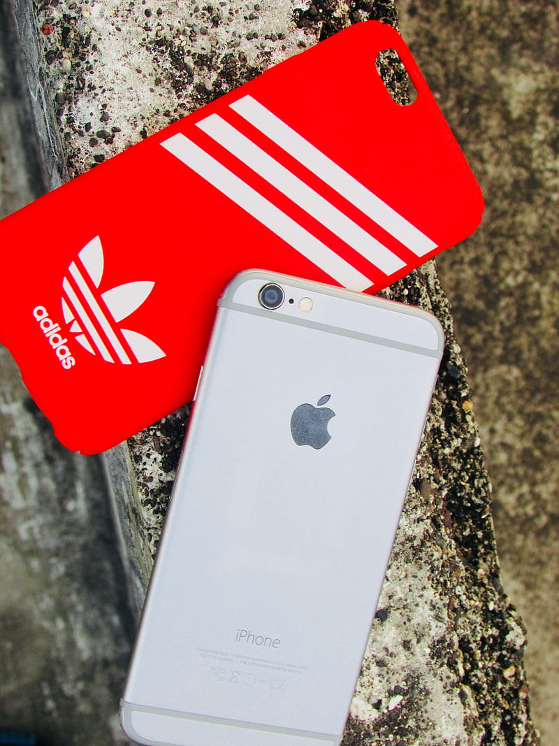 iPhone, adidas, case, iphone6, red, HD phone wallpaper