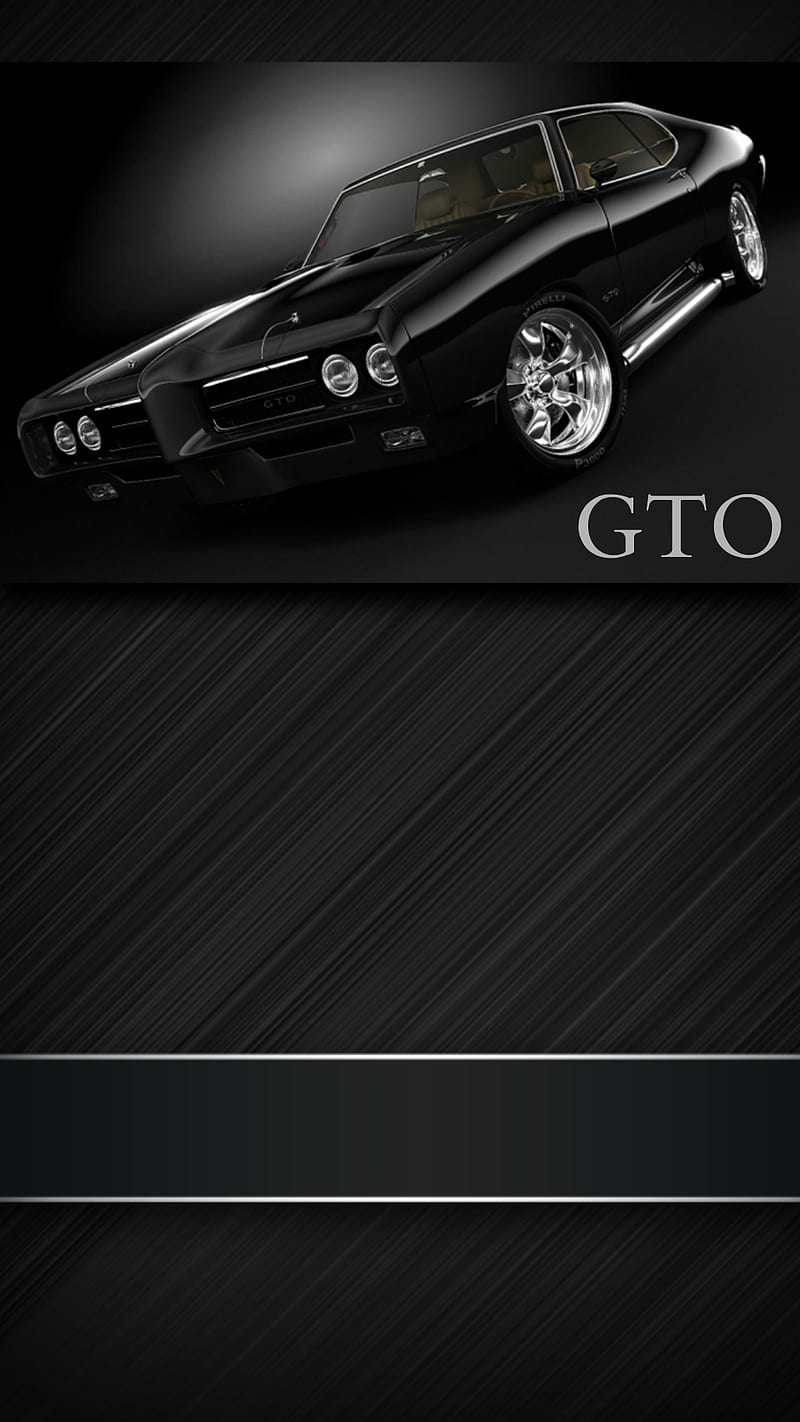 Black GTO, car, dark, pontiac, HD phone wallpaper